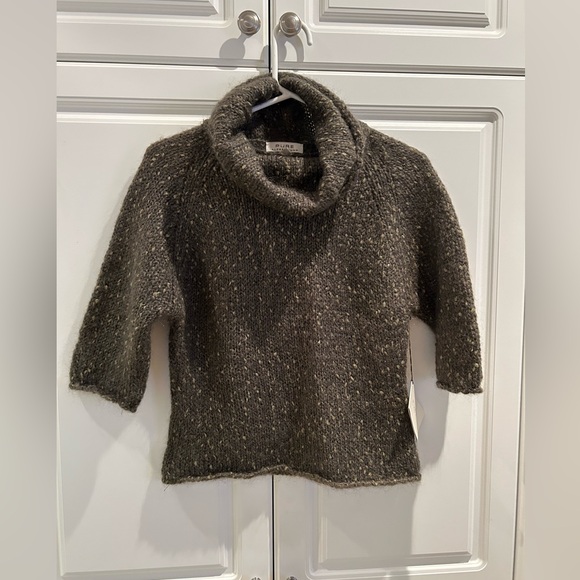 Alfred Sung Green Mohair Turtleneck Sweater Size Medium NWT - Picture 1 of 7